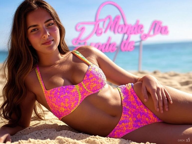 fille allongée sur la plage à la r2UNION